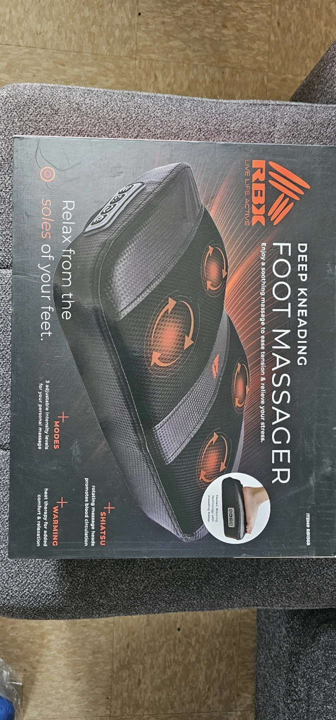 REX Deep Kneading Foot Massager with Heat