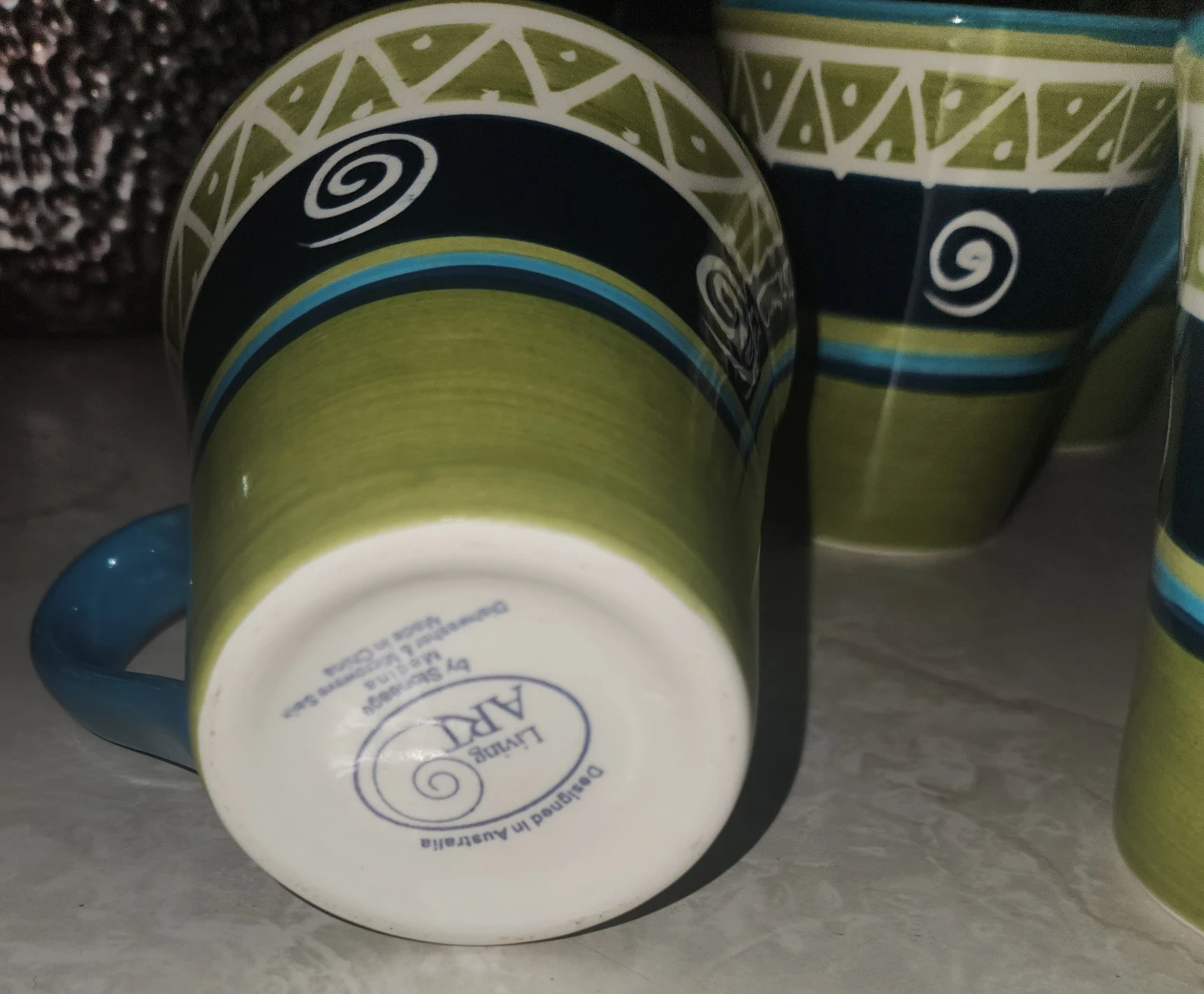 Living Art Spiral Design Dinner Plates - Set of 8 - photo 5