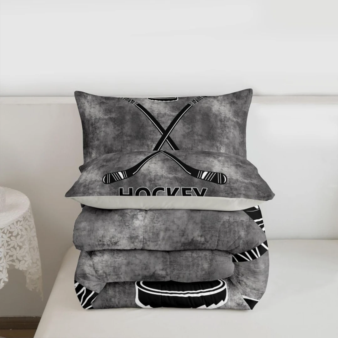 Queen Size Hockey Duvet Cover Set - photo 4