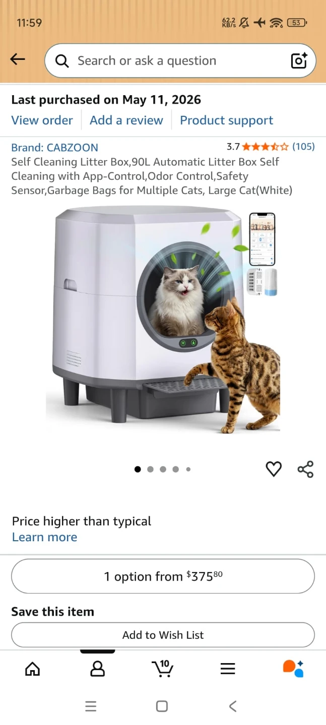 CABZOON Automatic Self Cleaning Litter Box 90L - photo 2