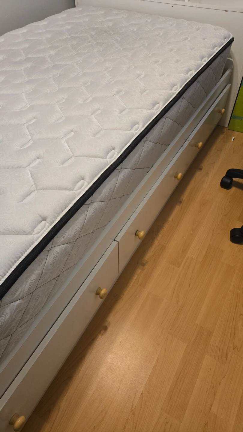 Twin Size Mattress with Storage Bed Frame - photo 2