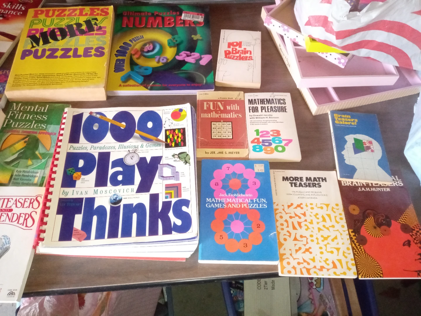 Collection of Puzzle and Math Books