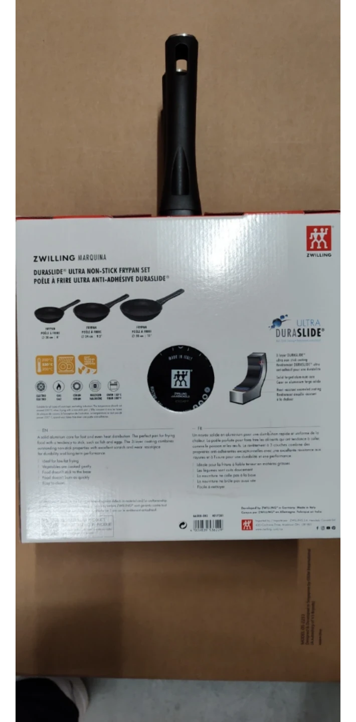 BNIB ZWILLING Marquina 3 Piece aluminum Fry pan set