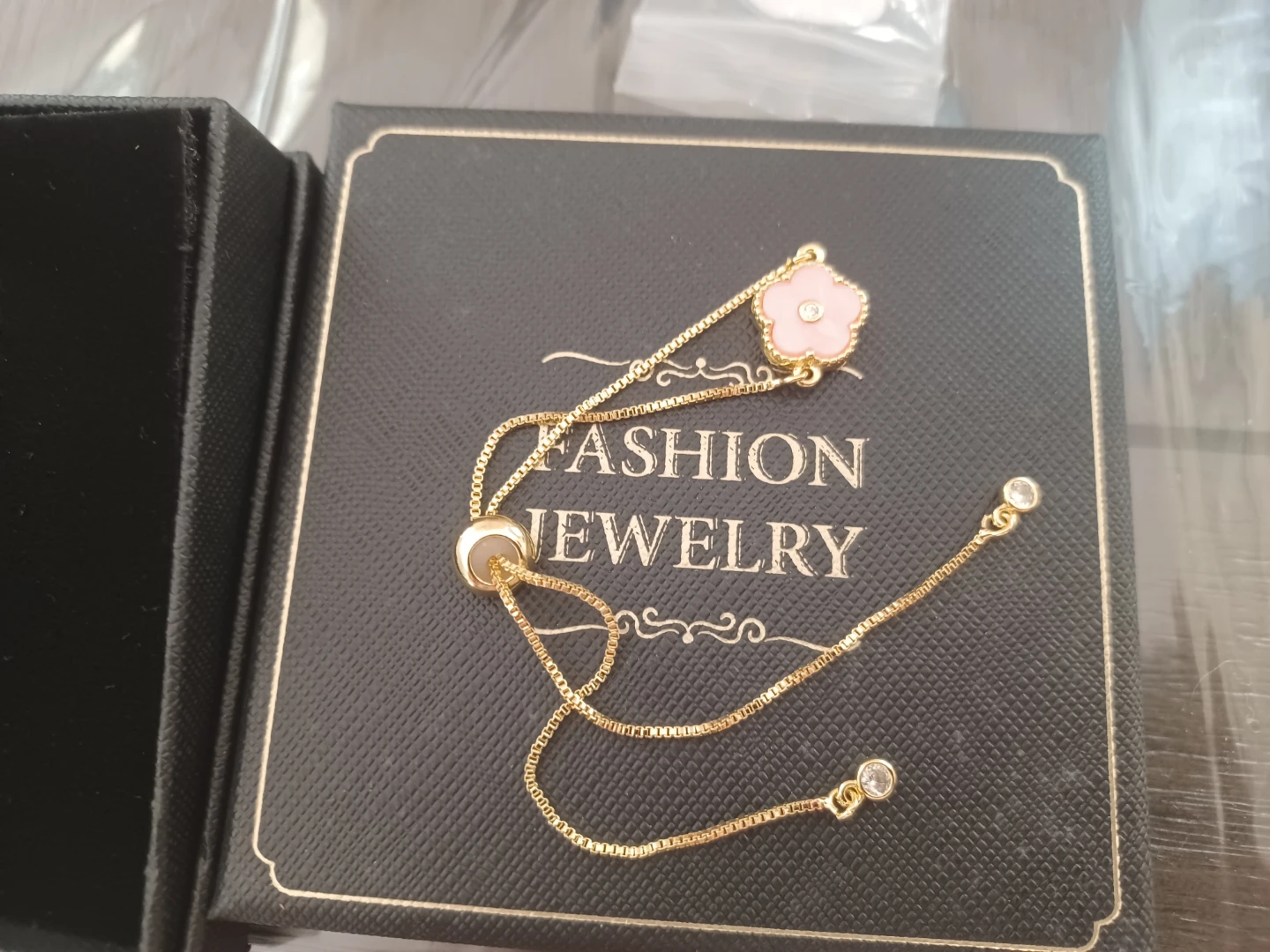 Fashion Jewelry Flower Chain Bracelet Set