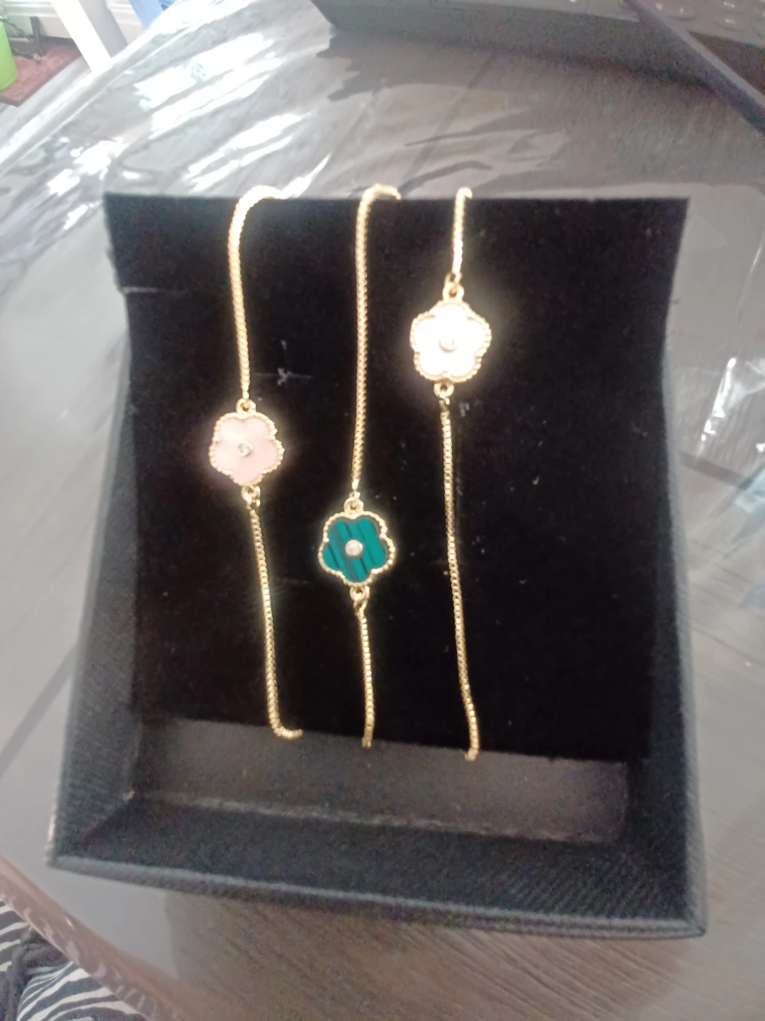 Fashion Jewelry Flower Chain Bracelet Set - photo 2