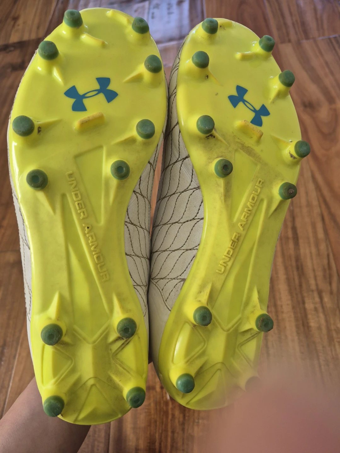 Under Armour White & Blue Soccer Cleats - photo 3