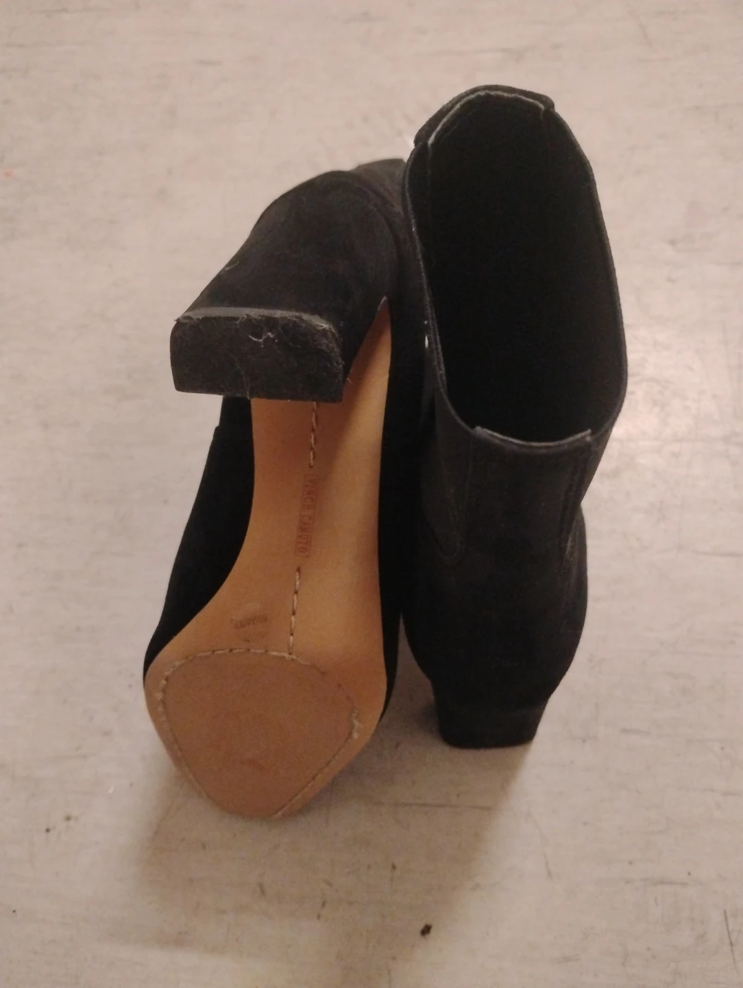 Vince Camuto Black Suede Ankle Boots - photo 2