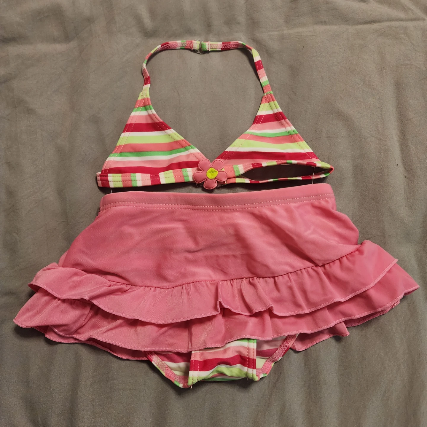 New never worn Little Tikes 2T Striped Swimsuit