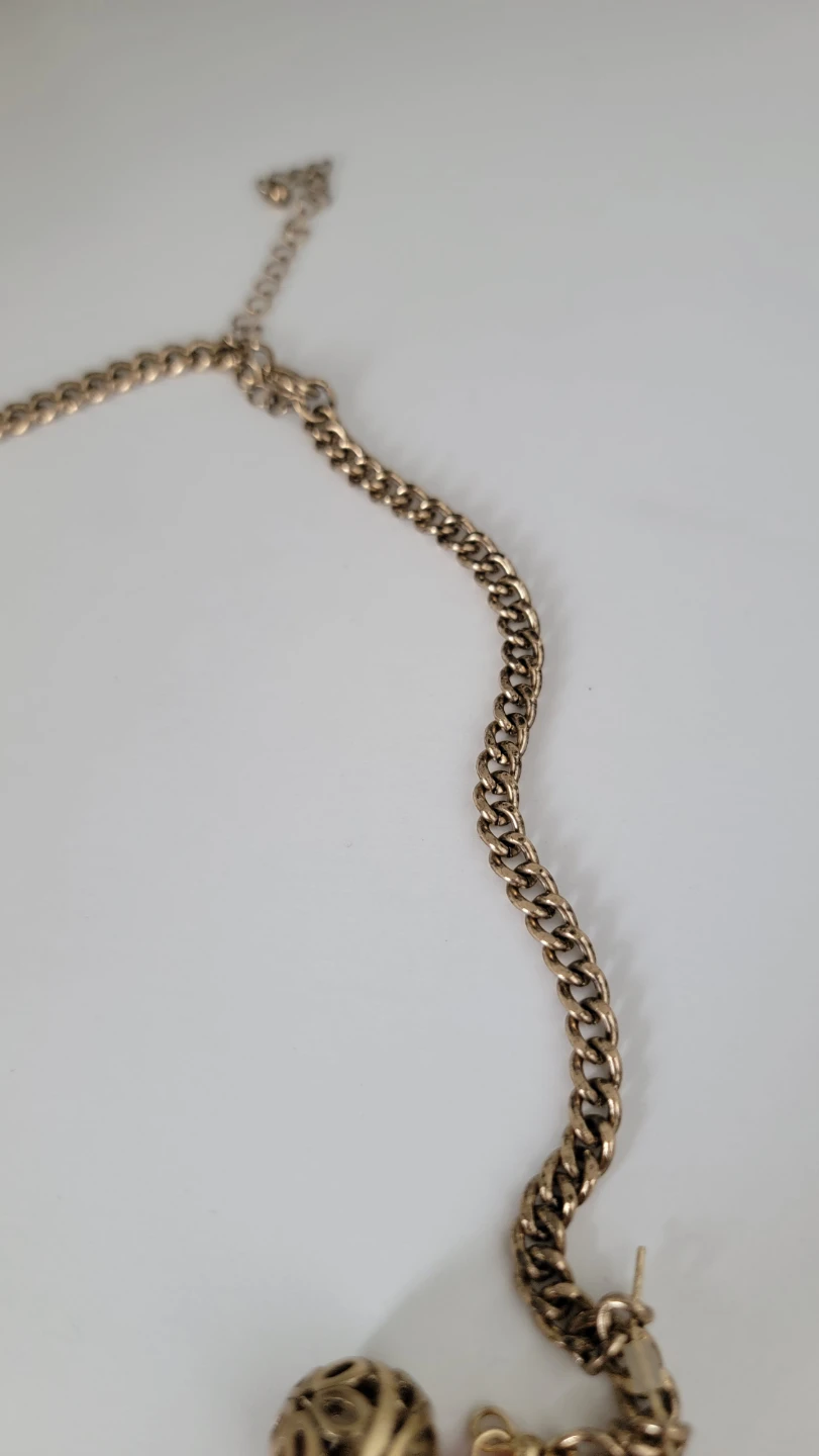 Gold-tone Statement Necklace and Matching Earrings - photo 4