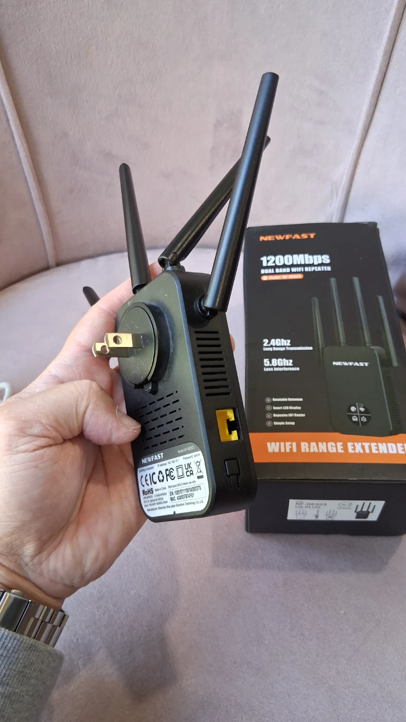NEW AC1200 Dual Band 5.8GHz 2.4GHz WiFi Repeater WiFi Extender - photo 4