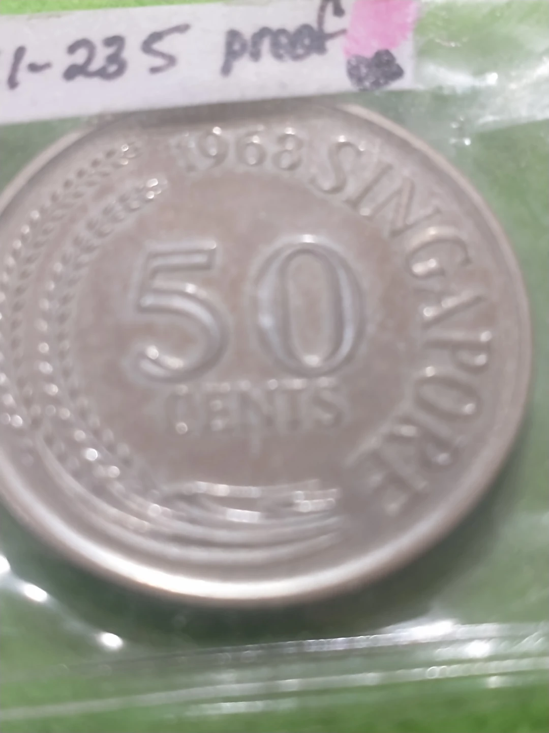 1968 Singapore 50 Cents Coin
