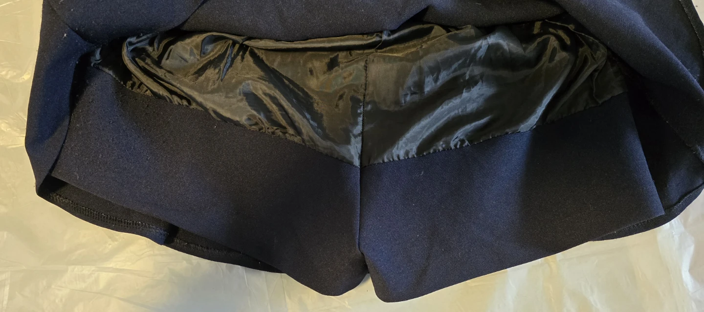 Navy Pleated Skirt with Silky Lining Size Small - photo 2
