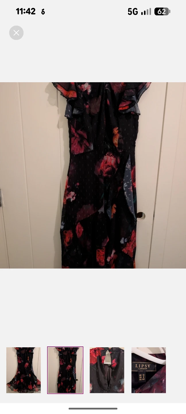 Lipsy London Floral Dress - Size 8 US / 12 UK - photo 2