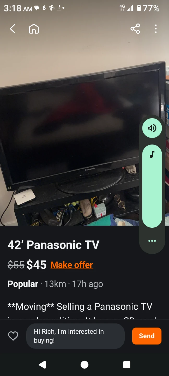42" Panasonic TV - photo 2
