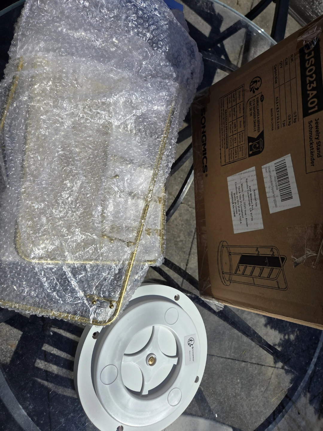 SONGMICS Gold Jewelry Stand - photo 3