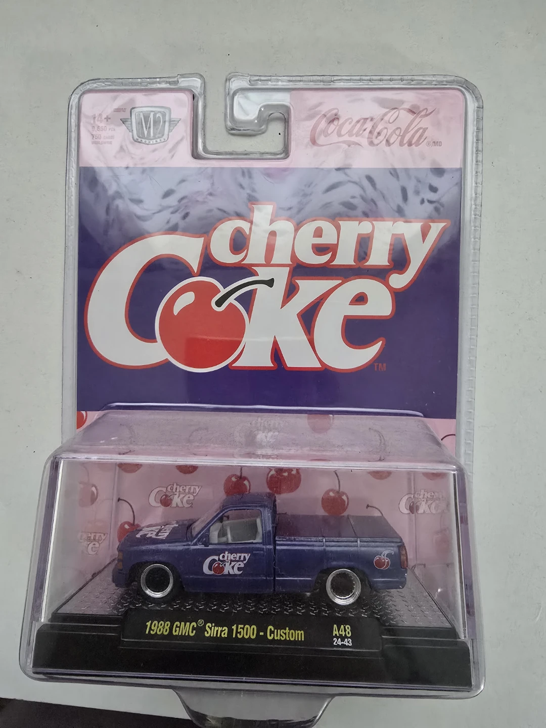 M2 Machines 1988 GMC Sierra 1500 Custom Cherry Coke Diecast