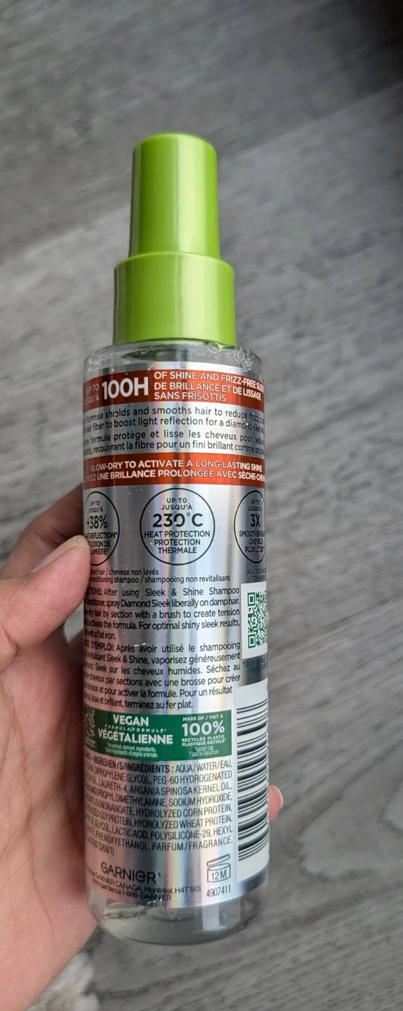 Garnier Fructis Diamond Sleek Smoothing Spray 137 mL - photo 2