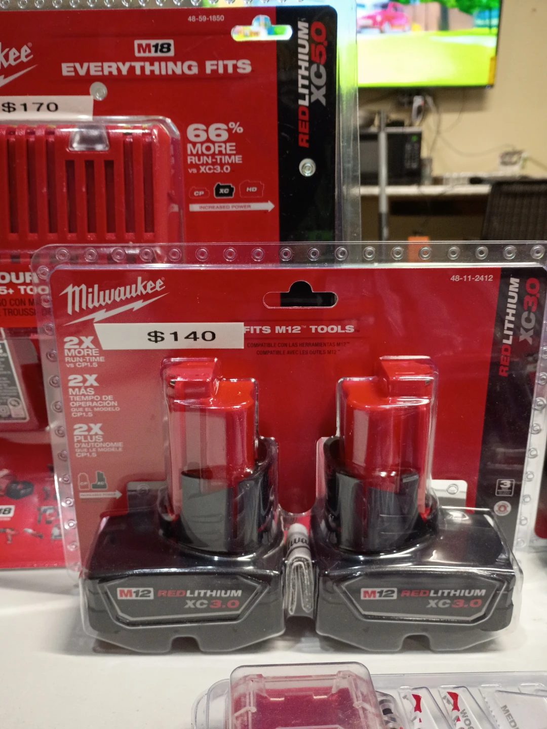 Milwaukee M12 REDLITHIUM XC3.0 Battery 2-Pack