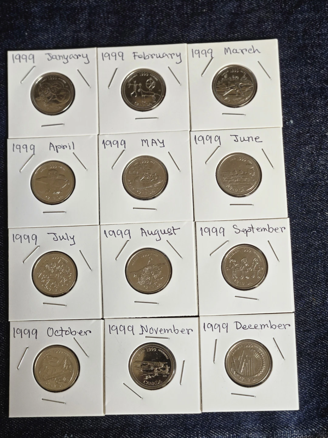 1999 Canadian Millennium Quarter Collection - All 12 Months - photo 2