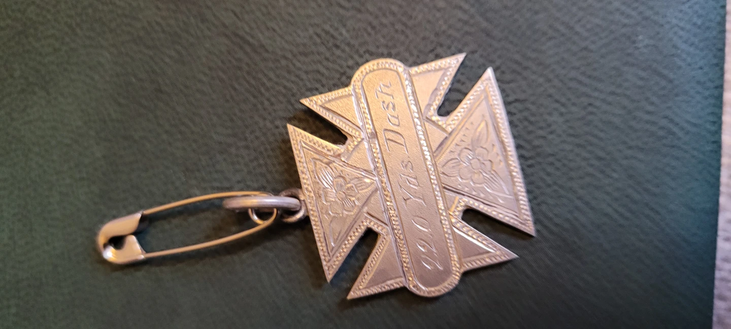 Sterling Silver 1909 running Medal