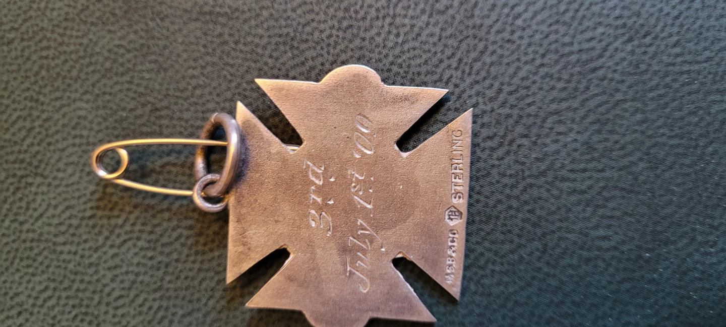 Sterling Silver 1909 running Medal - photo 2