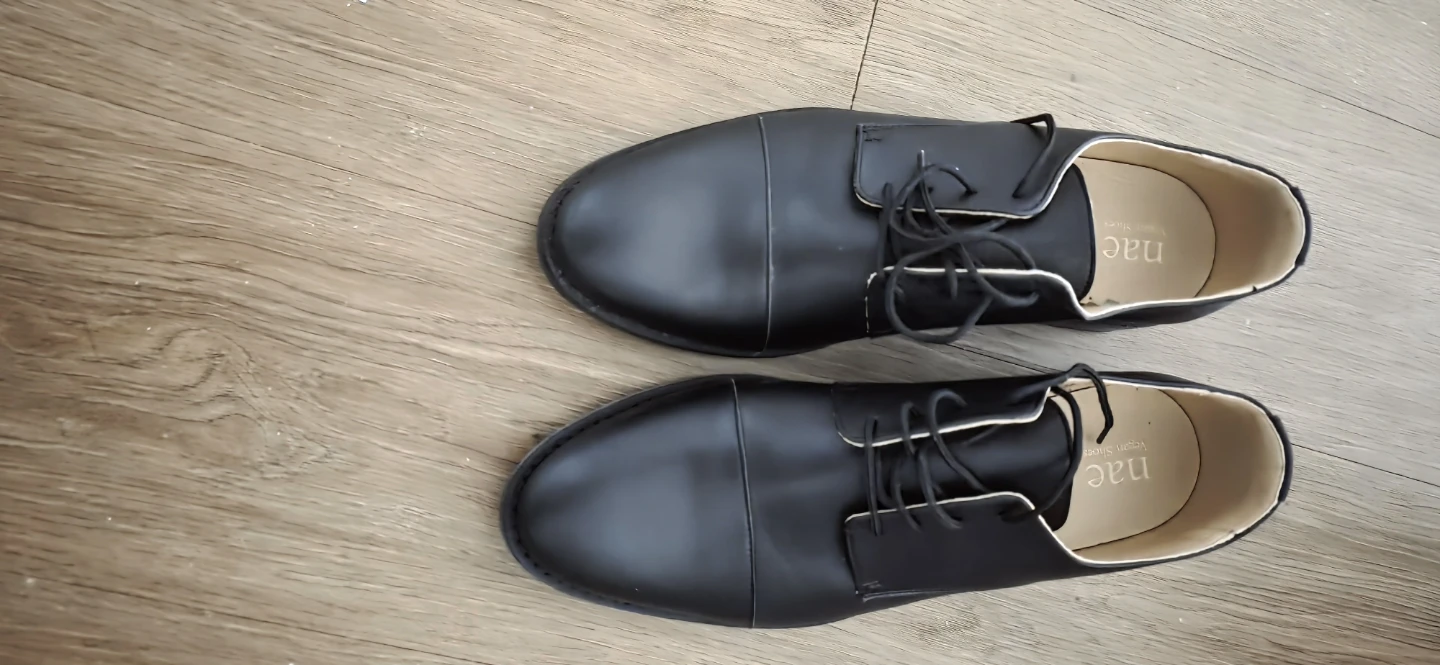 NAE Vegan Leather Oxford Shoes - Black - photo 3