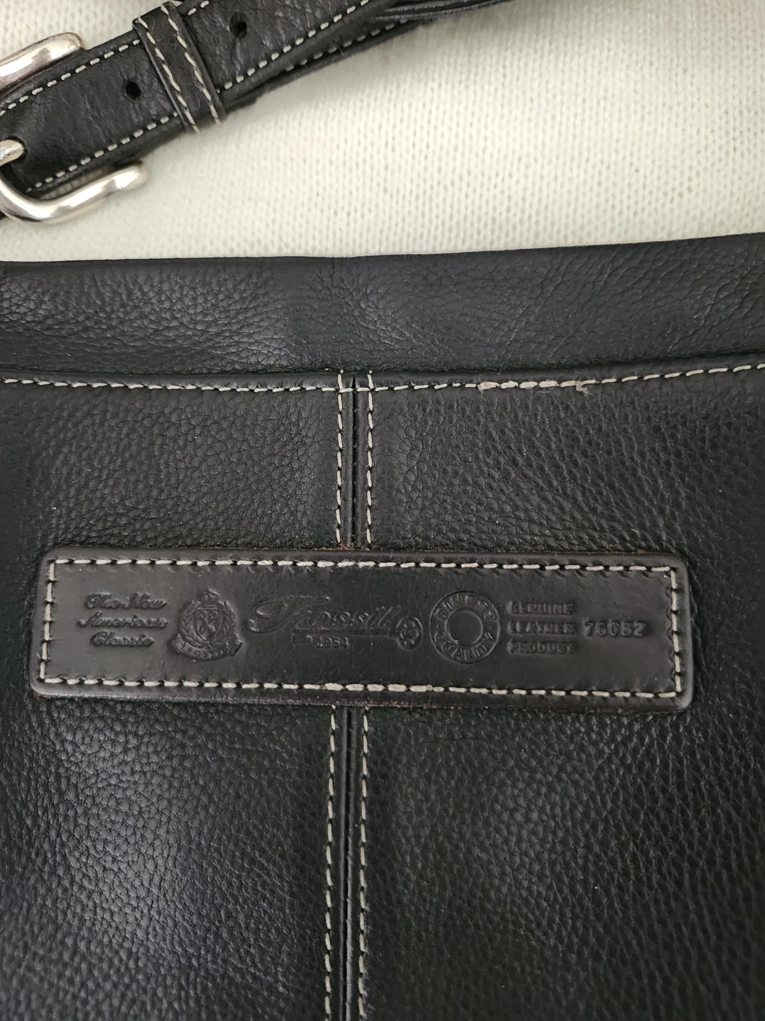 Black Leather Fossil Crossbody Bag - photo 2