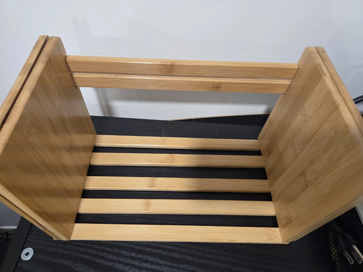 Bamboo Book Storage Shelf - photo 2