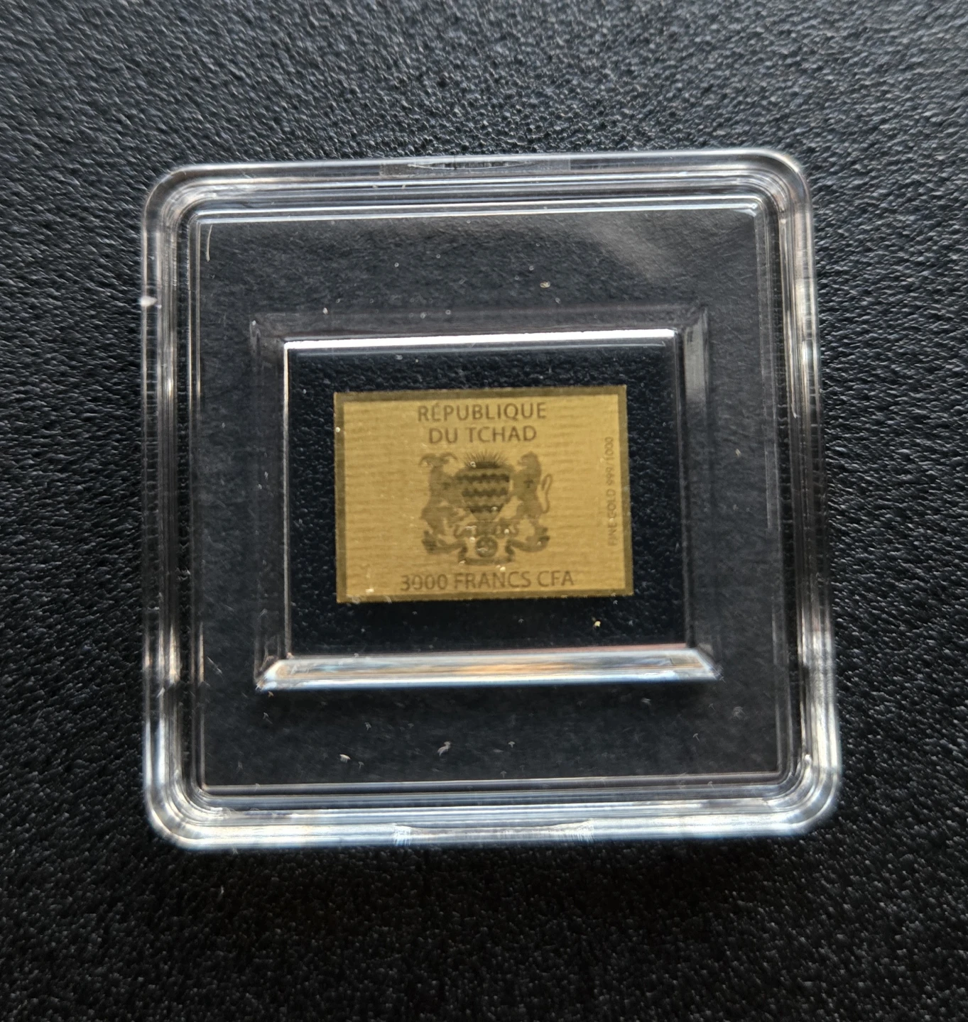 Republic of Chad 3000 Francs CFA Gold Bar - photo 2