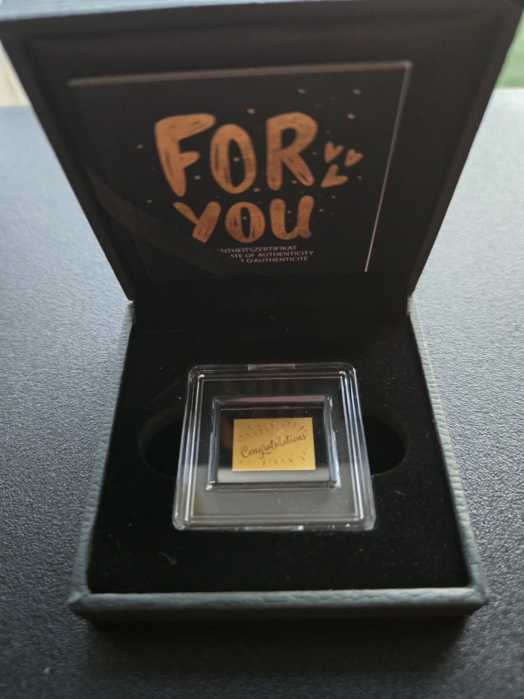 Republic of Chad 3000 Francs CFA Gold Bar - photo 3