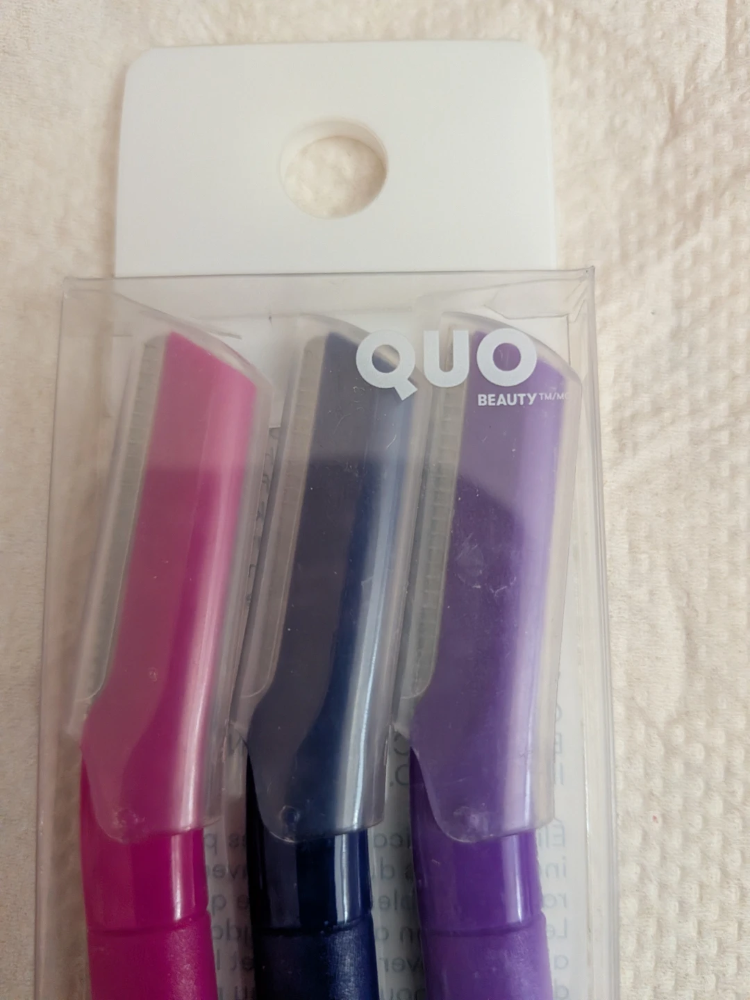 QUO BEAUTY Facial Razors - 3 Pack