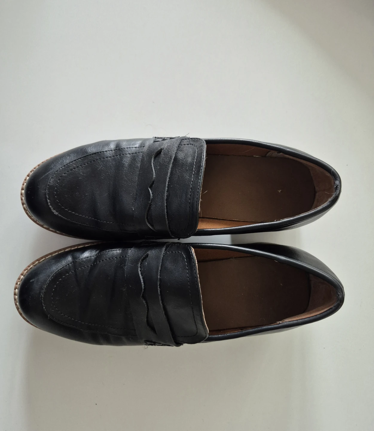 Black Penny Loafer Block Heels - photo 2