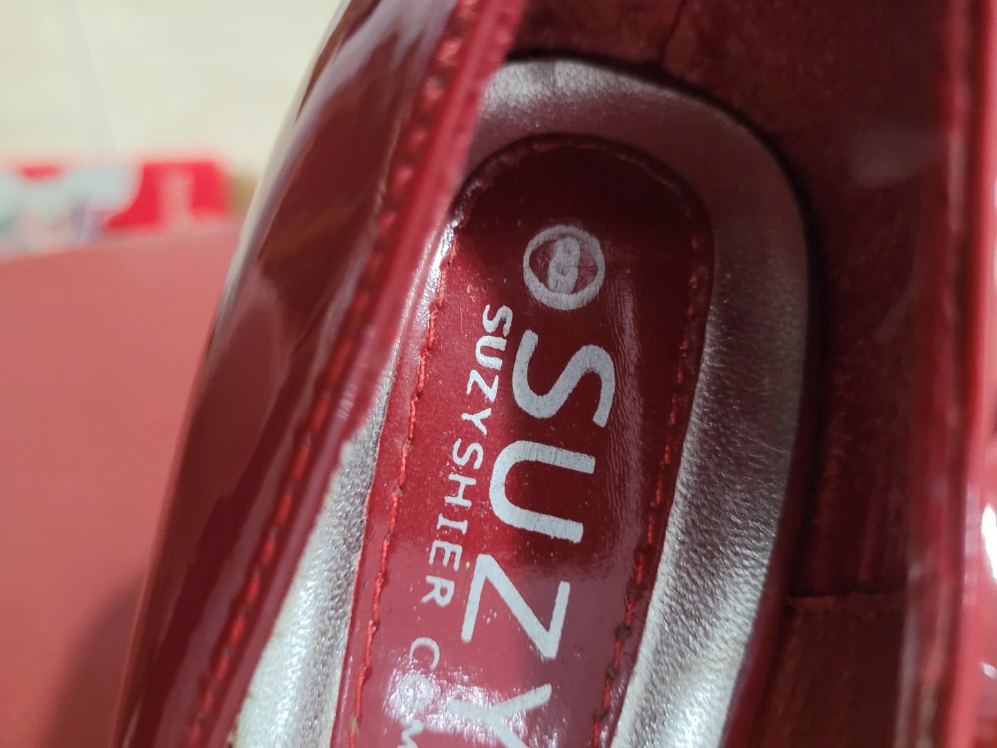 Suzy Shier Red Patent Heels