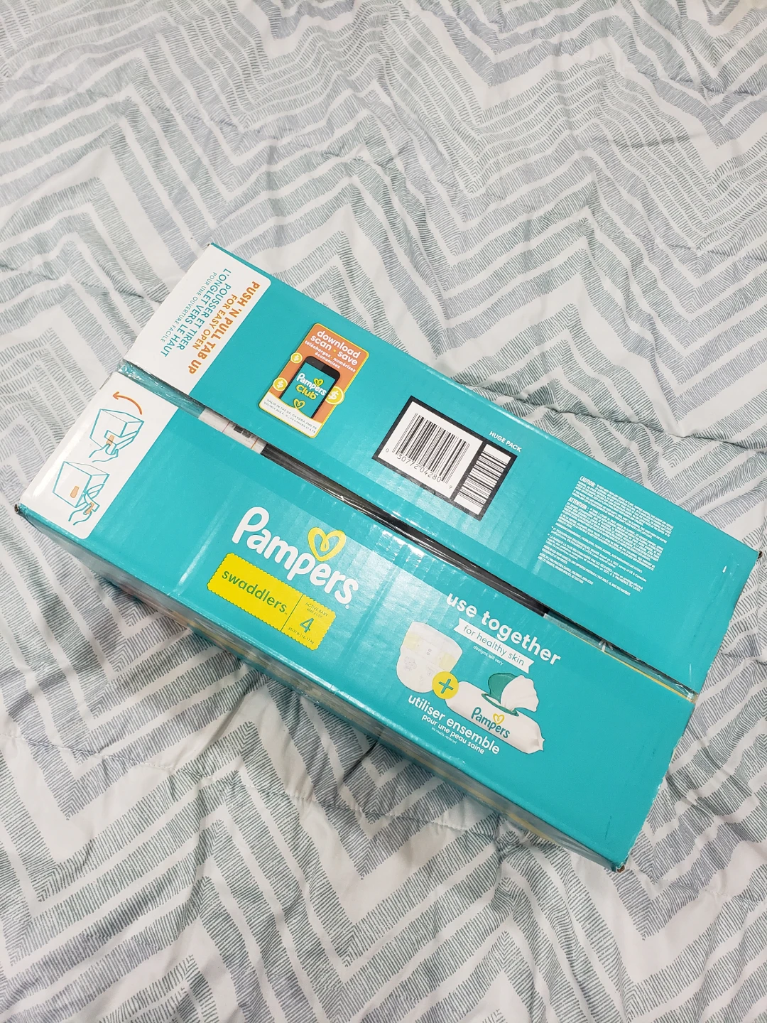 NEW Pampers Swaddlers Diapers Size 4 116 Count - photo 2