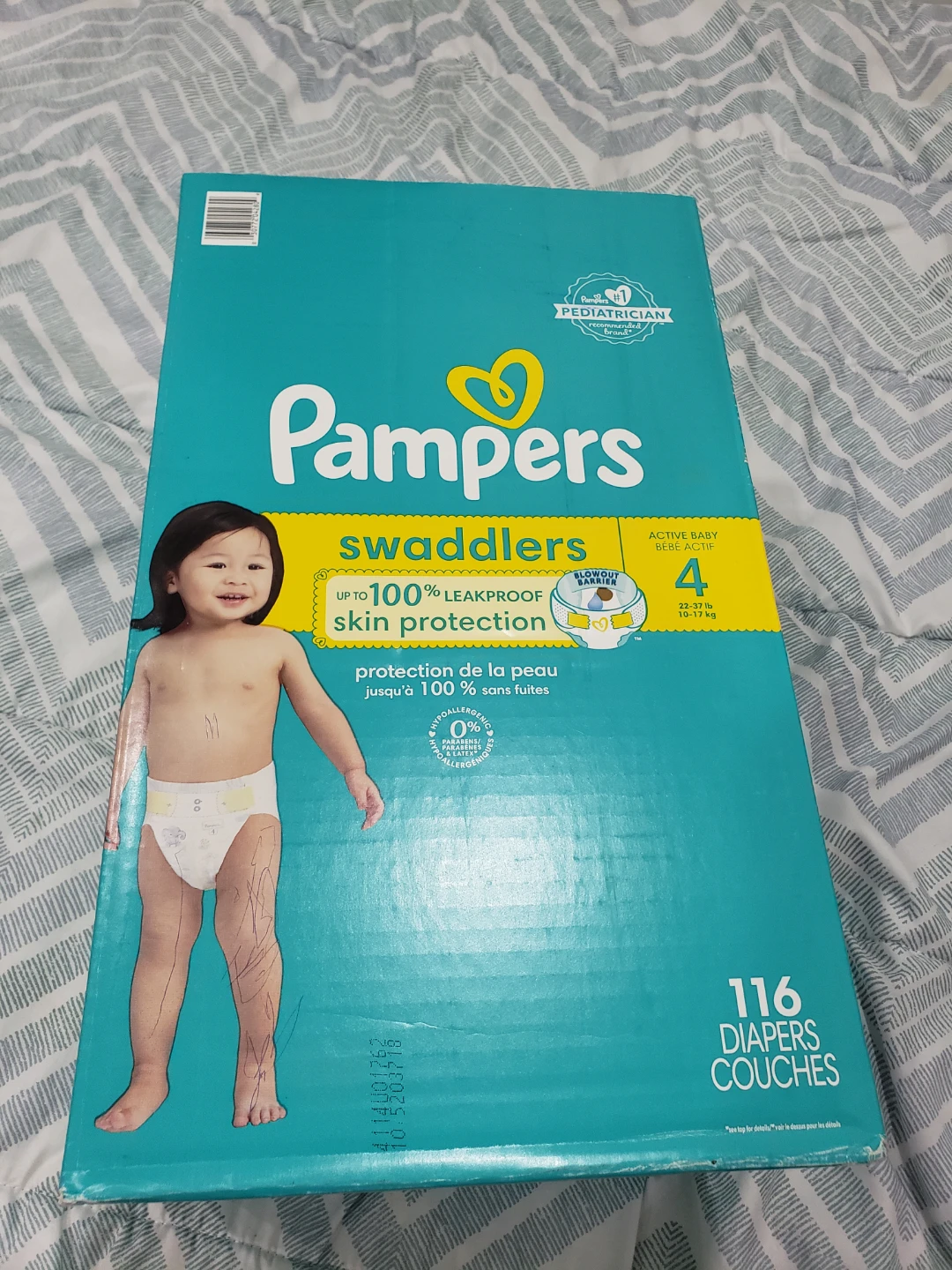NEW Pampers Swaddlers Diapers Size 4 116 Count - photo 3