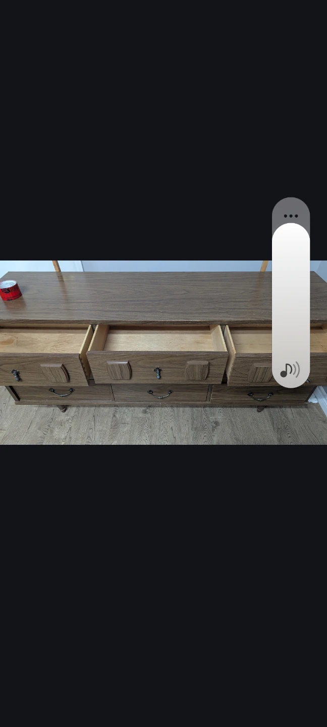 Free Vintage Wooden Dresser with Mirror - photo 4