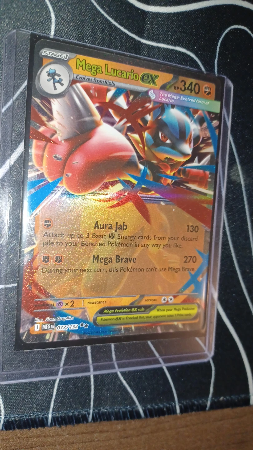Pokemon Mega Lucario EX Trading Card