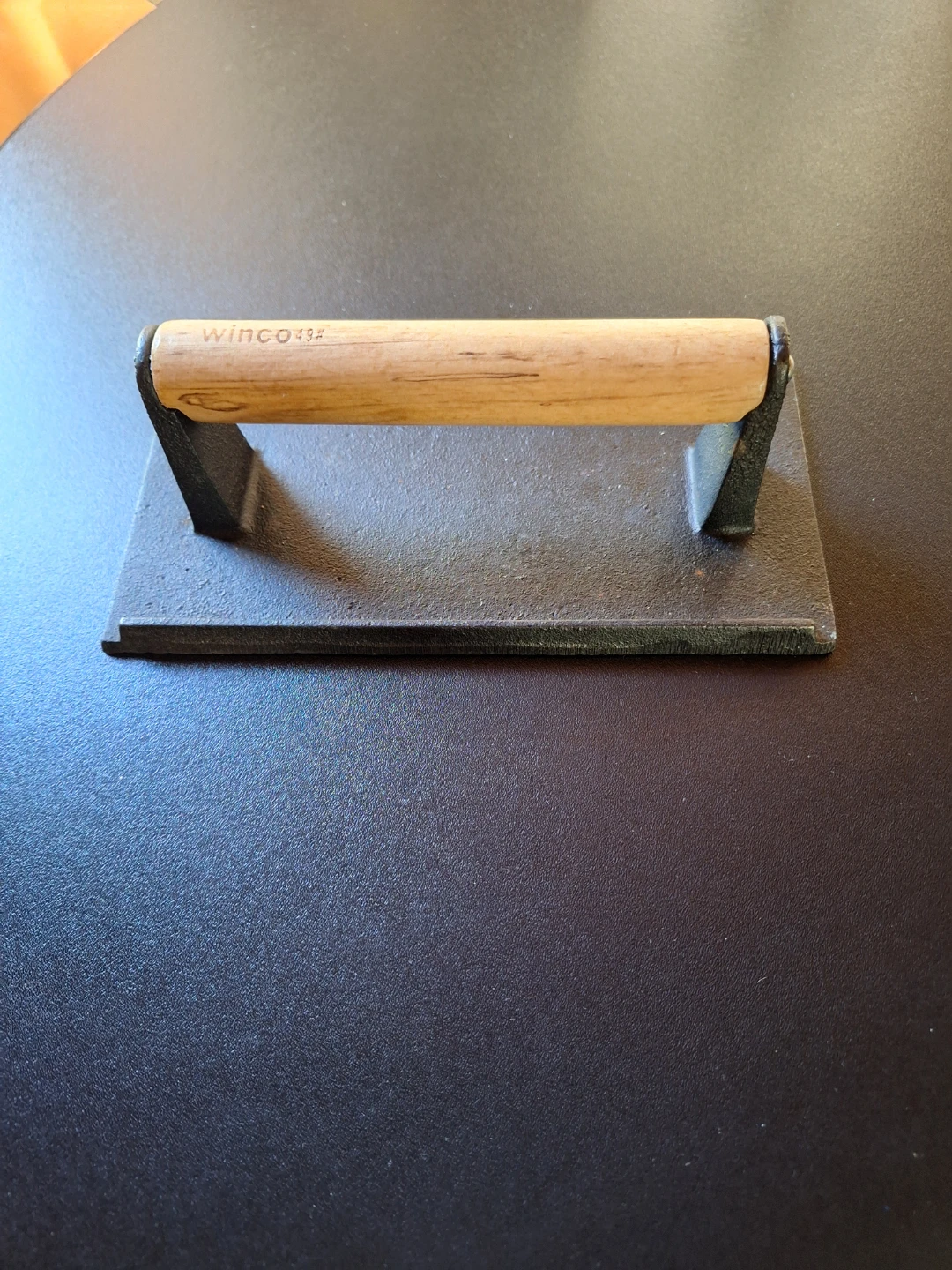 Winco Cast Iron Burger Press