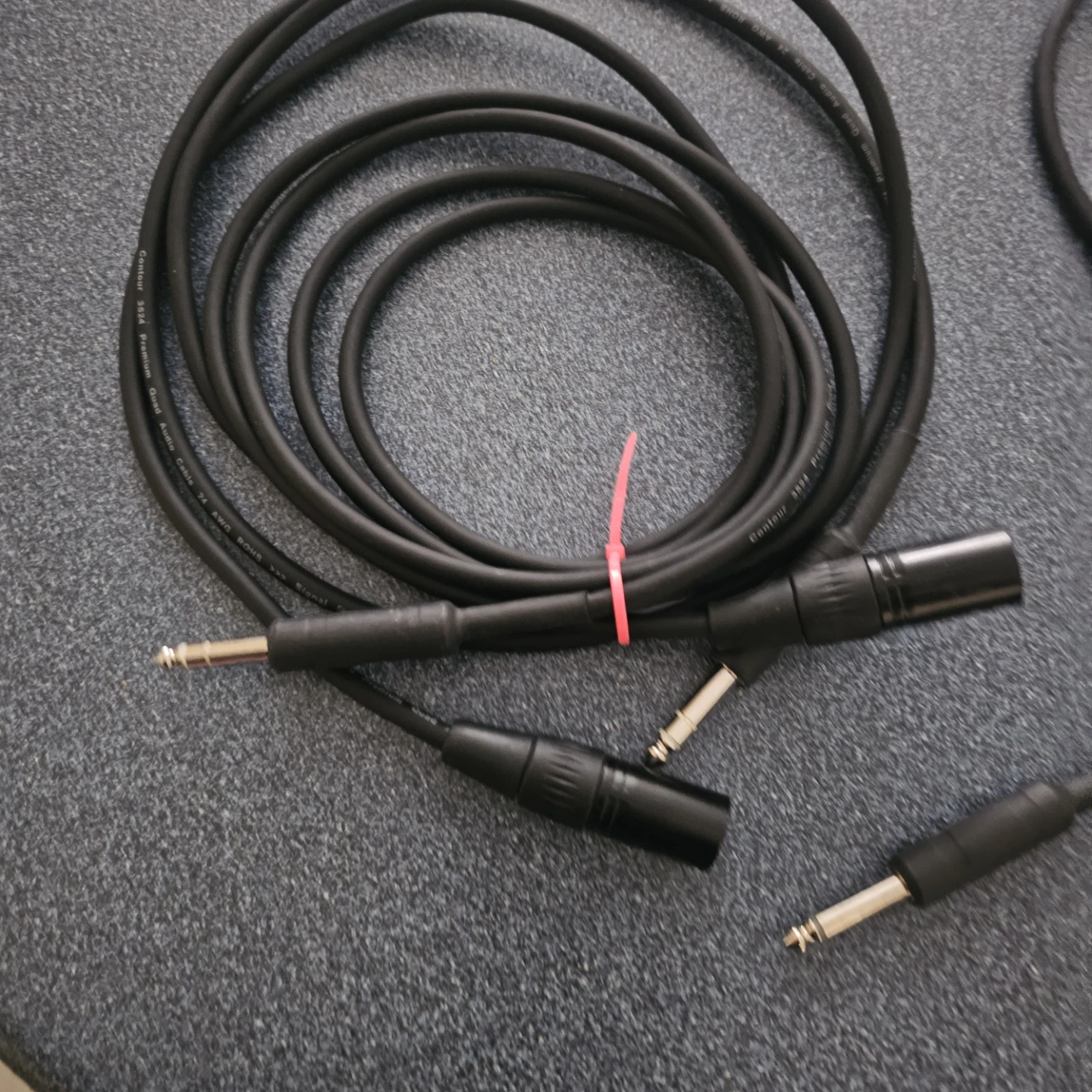 6ft Audio Cable XLR to 1/4" Jack - Low Noise - photo 3