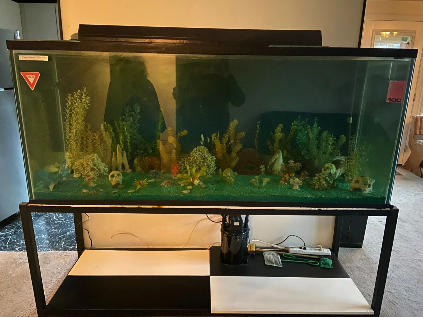 Large Aquarium with Stand and Accessories - photo 2