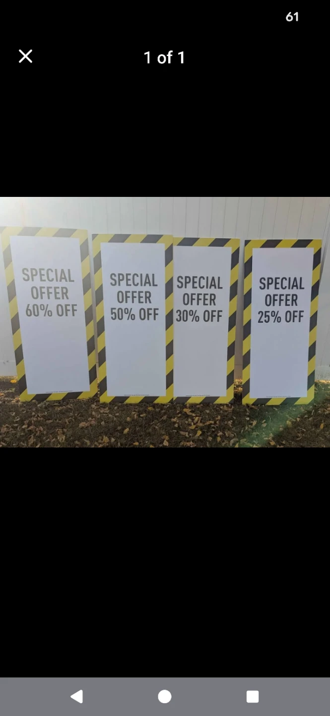 SEND OFFER AND HAUL THEM AWAY🔥 SEVERAL FOAM CORE SIGNS with