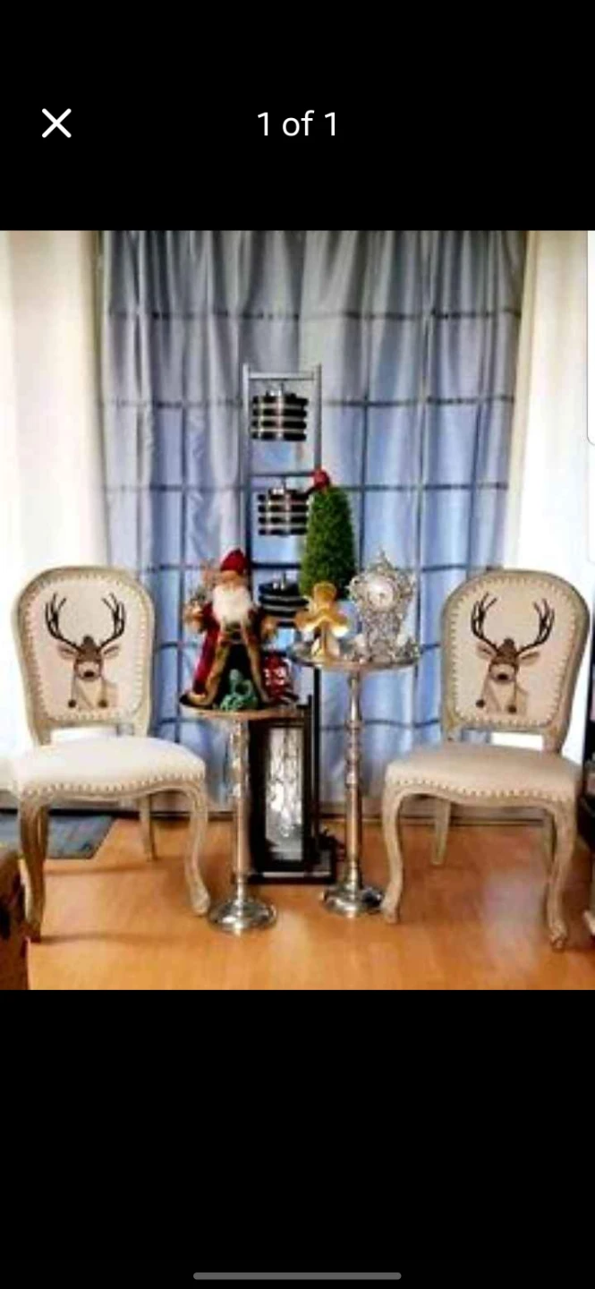 Accent Chairs with Deer Design