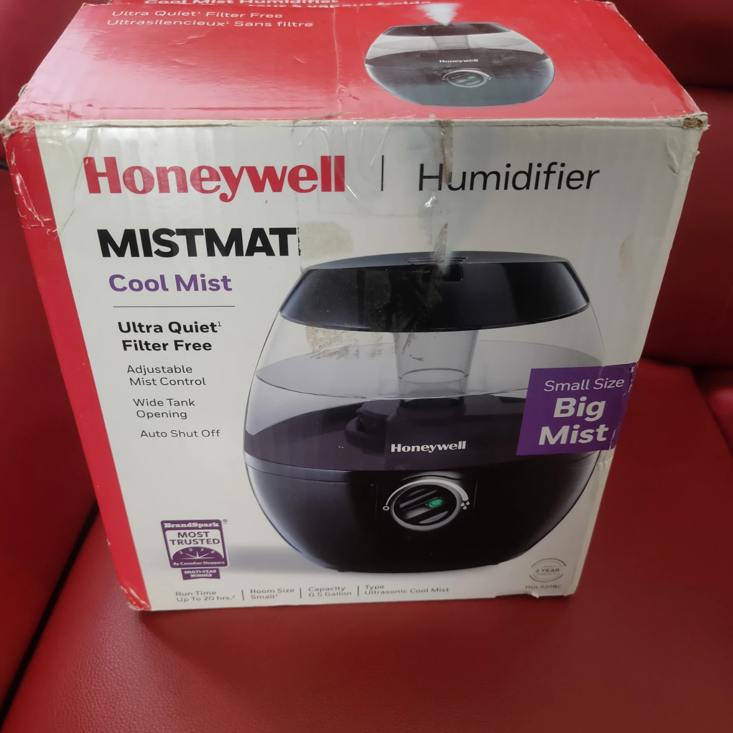 MOS:Honeywell Mistmate Cool Mist Humidifier