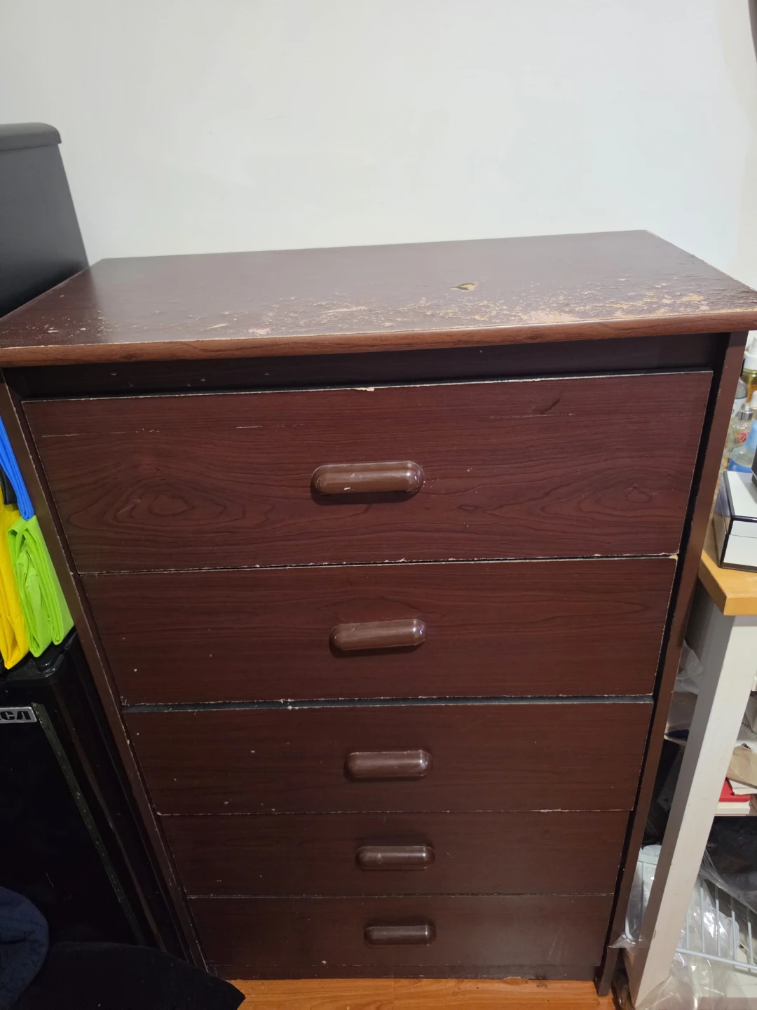Dark Brown 5-Drawer Dresser - photo 2