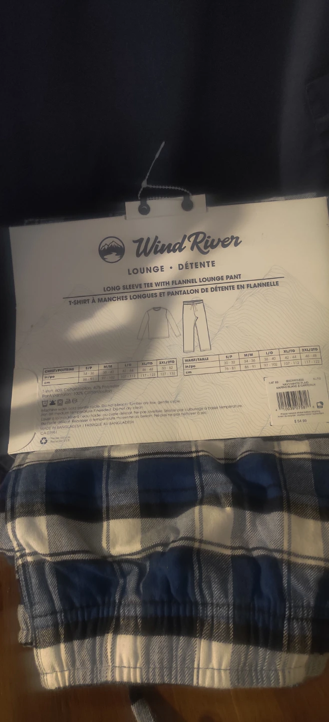 Wind River Men's XL Long Sleeve Lounge Set - photo 3