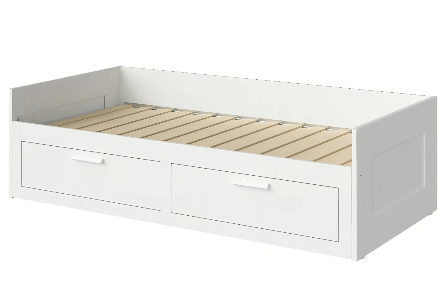 White IKEA Daybed with 2 Drawers - photo 5