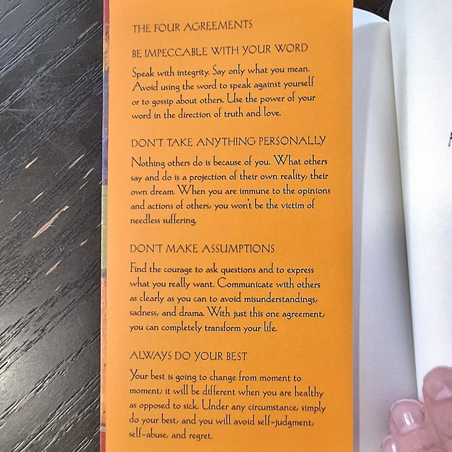 The Four Agreements - self-help book - photo 4