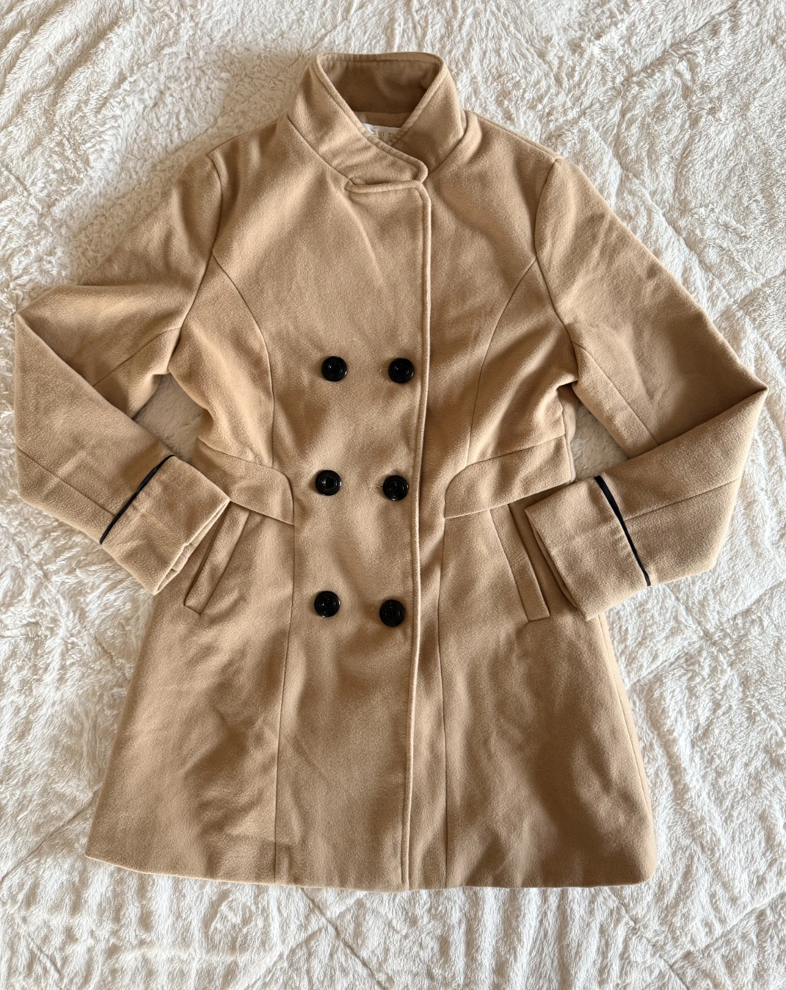 Women's Camel Wool Blend Coat