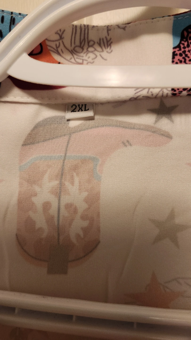 Western Boot and Cactus Print Shirt 2XL - photo 3