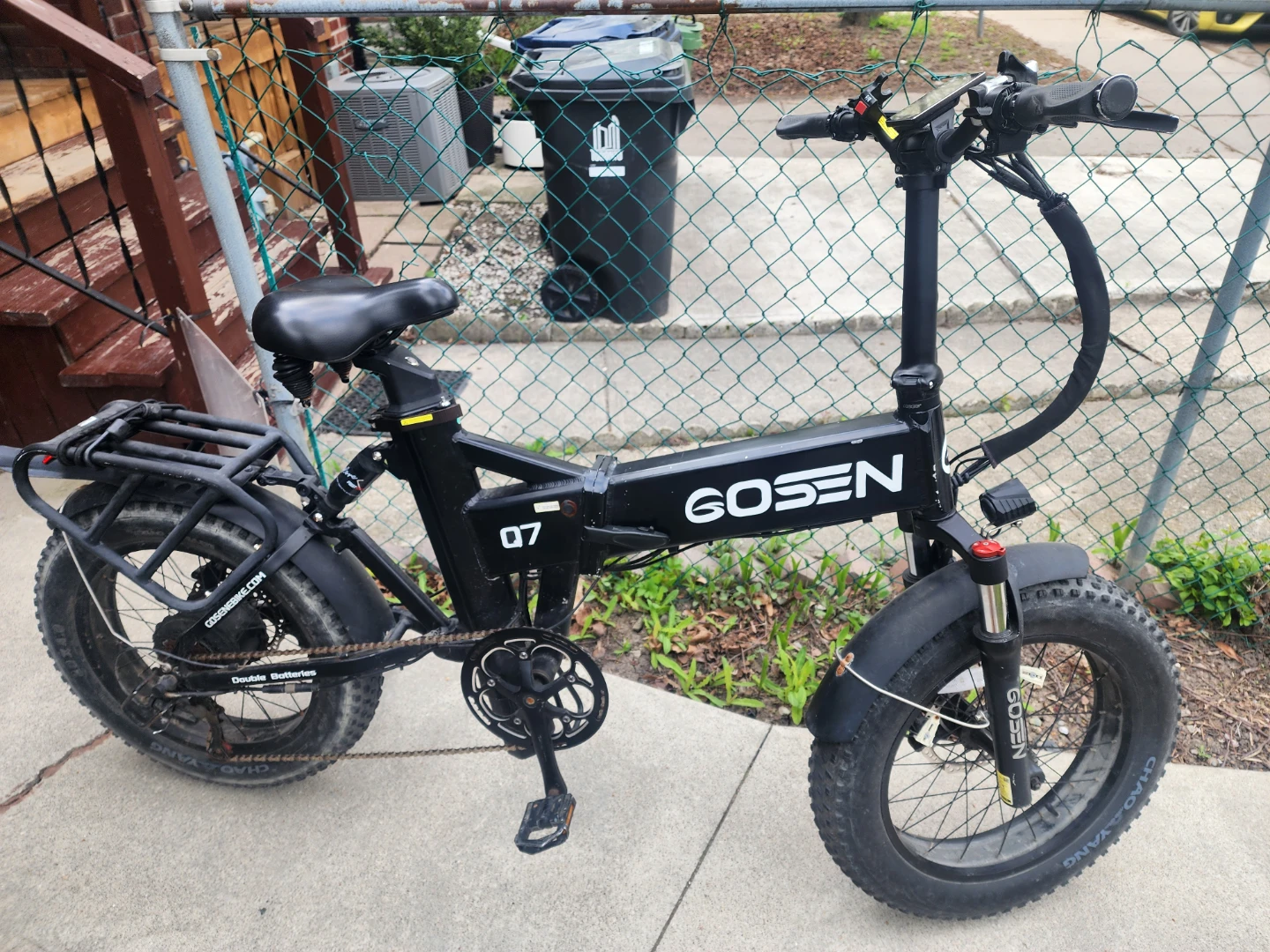 Upgraded GOSEN Q7 E-bike  1000W Motor Dual Battery.